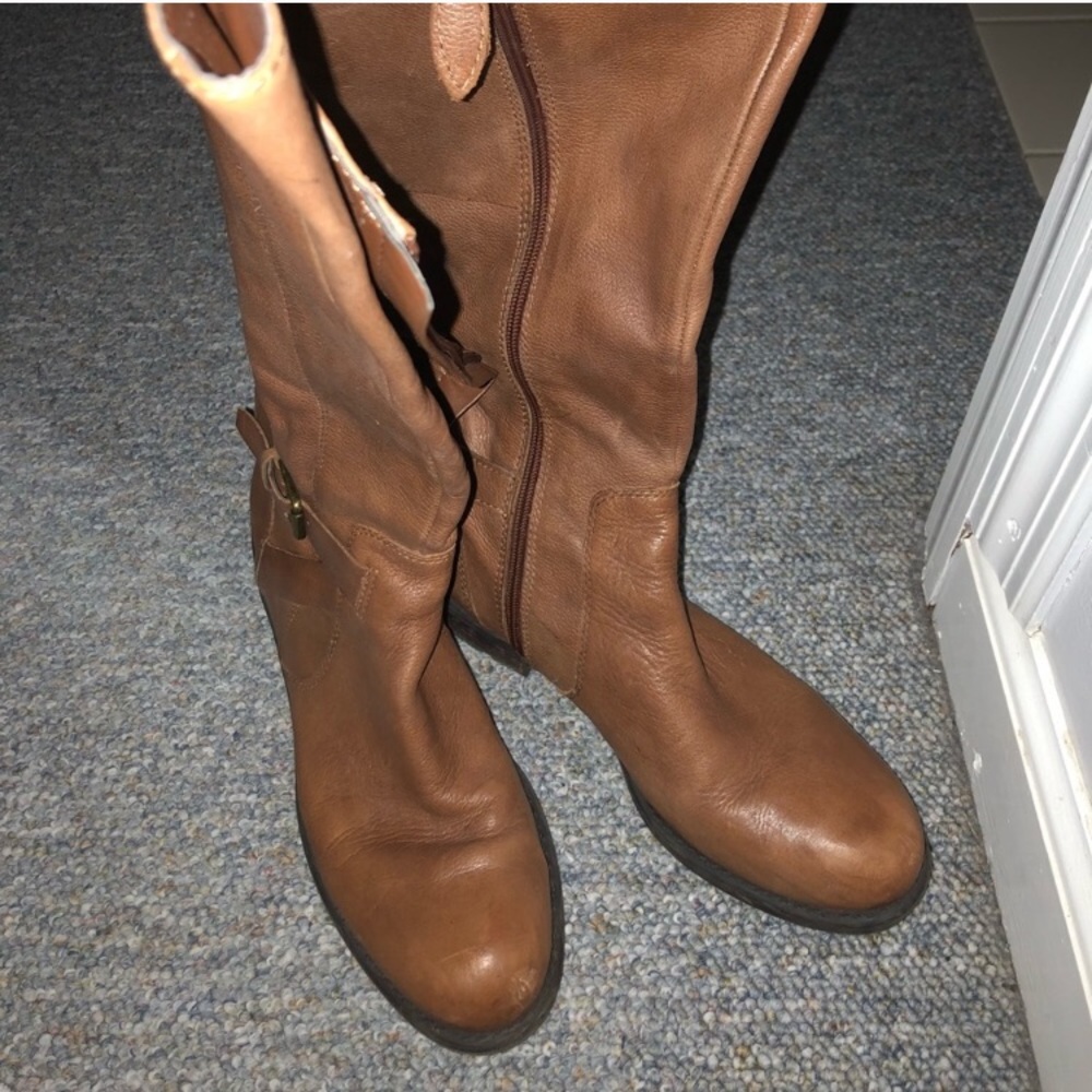 LAST CALL: Franco Sarto Cognac Brown Riding Boots